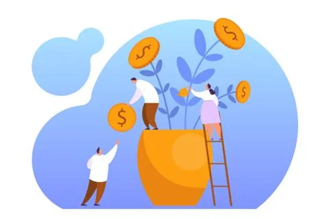Increase revenue design of web banner concept. Idea Stockillustratie