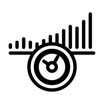 Increase time line icon vector illustration Stock Illustration