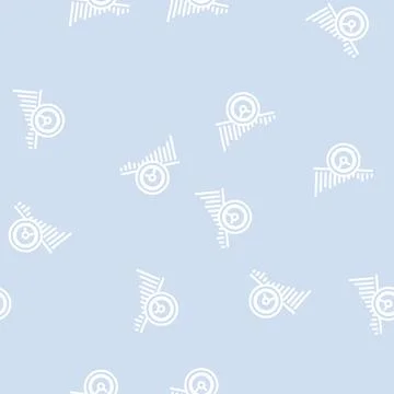 Increase time line vector seamless pattern Stock Illustration