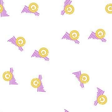Increase time vector seamless pattern イラスト素材