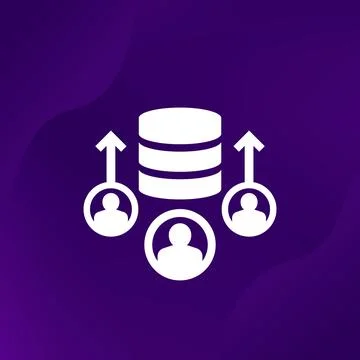 Increase user base vector icon Stock Illustration