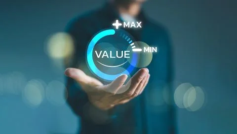 Increase value, growth value, company value added or business growth concept. Stock Photos