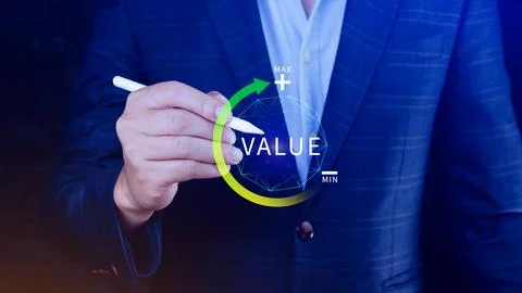 Increase value service, growth value, company value added, business leverag.. Stock Photos