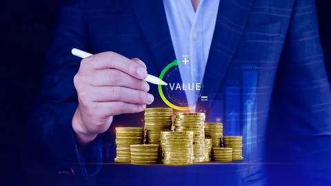 Increase value service, growth value, company value added, business leverag.. Stock Photos
