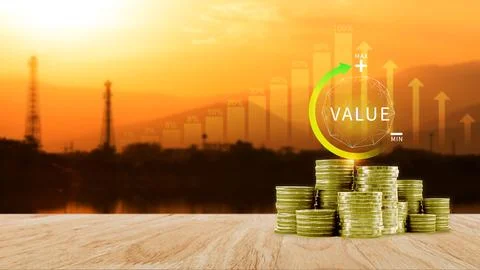 Increase value service, growth value, company value added, business leverag.. Stock Photos