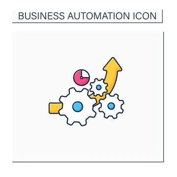 Increased efficiency color icon Stock Illustration