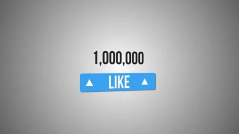 Like Increasing from 0 to 1 million. Like Increasing Animation. 4K Stock Footage 276553113