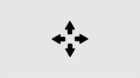 Increasing and decreasing screen size graphic animation. Alpha channel Video stock 294911773