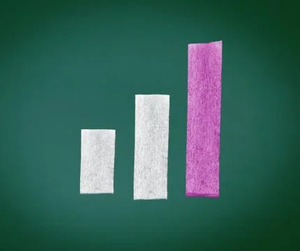 Increasing bar graph Stock Illustration
