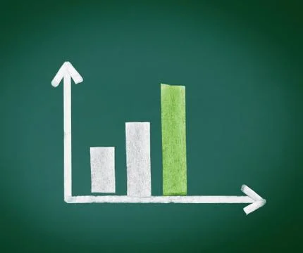 Increasing bar graph Stock Illustration