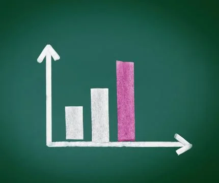 Increasing bar graph Stock Illustration