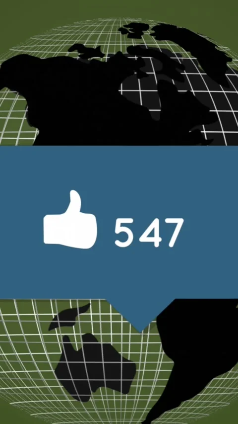 Increasing followers from around the globe 4k Stock Footage 341956287