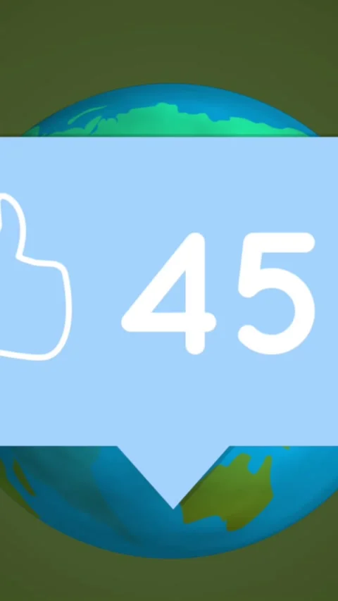 Increasing followers from around the globe 4k Stock Footage 341991363