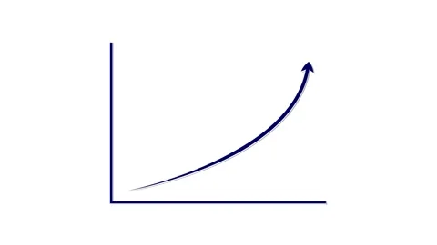 Increasing graph arrow motion in business finance chart showing growth and .. 库存影片 333220680