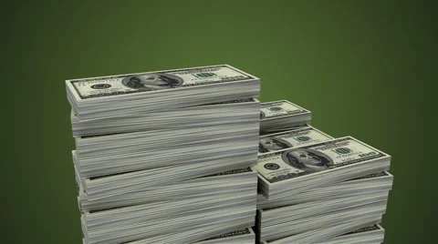 Increasing money (Loop able, Alpha) Stock Footage 62632857