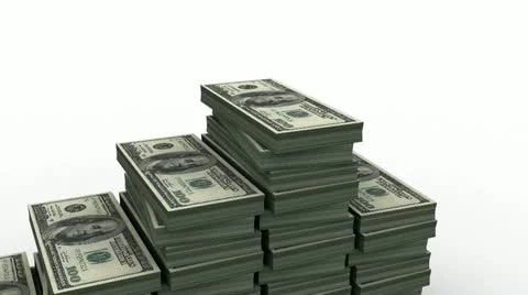 Increasing Money ( Loop, Alpha ) Stock Footage