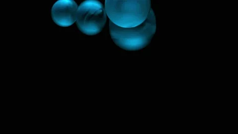 Increasing the number of cells. Concept of cells cloning. Transparent balls Stock Footage 151767744