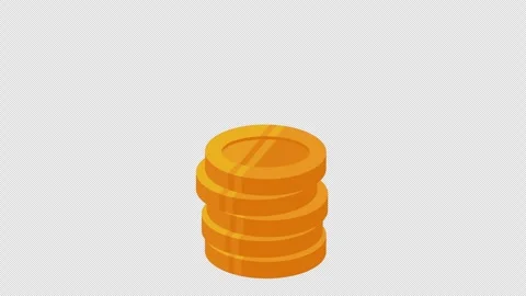 Increasing number of coins. Stock Footage 257761313