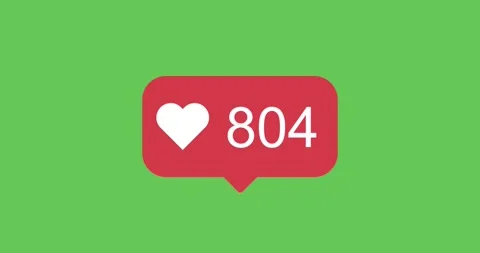 Increasing number of likes on chroma key. Stock Footage 159225004