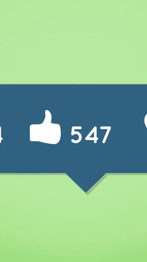 Increasing number of popularity on social media 4k Stock Footage 323682333