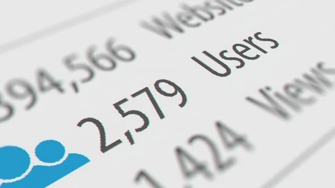 Increasing the Number of Users (Online Users) Stock Footage 117292487