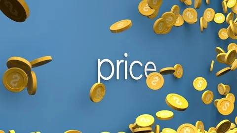 Increasing price animation. Vídeos de archivo 106793397