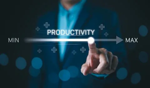 Increasing Productivity and Efficiency Concept. Stock Photos