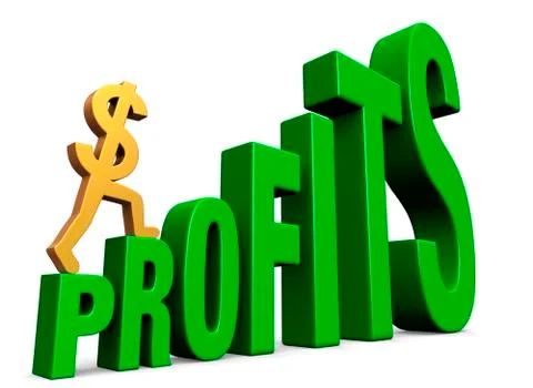 Increasing profits Stock Illustration