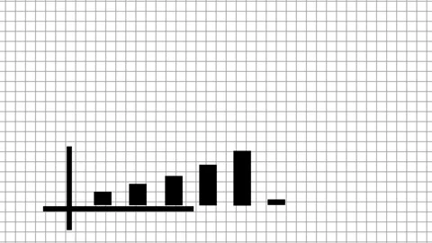 Increasing progress chart. Business profit growth chart. Grow the economy b.. Stock Footage 296624230