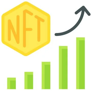Increasing volume icon, NFT related vector illustration Stock Illustration