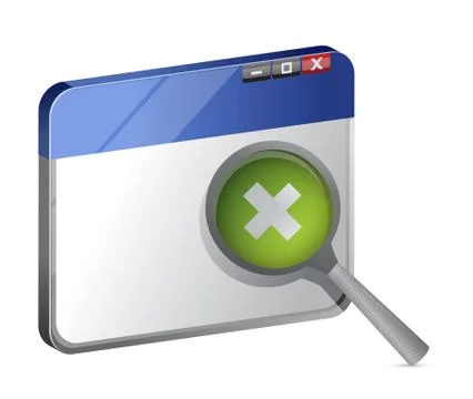 Increasing web browser view Illustration