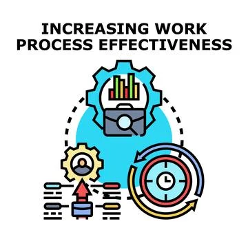 Increasing work process effectiveness for business optimization イラスト素材