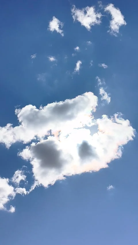 Incredible blue sky with beautiful clouds during a sunny and windy afternoon. Stock Footage 334971957