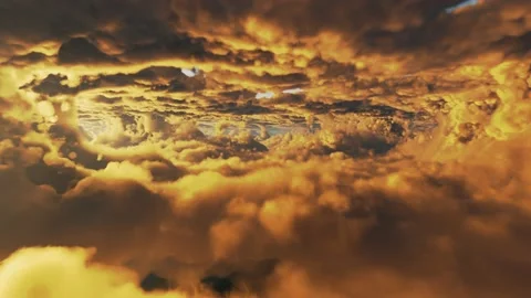 Incredible cloud landscape changing reality Stockbeeldmateriaal 201028349