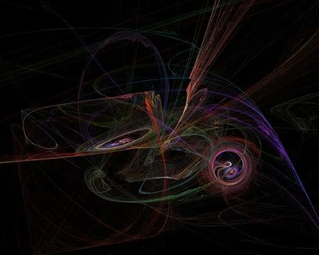 Incredible Colored Light Effect. Abstract Cosmic Energy Vortex. Stock Photos