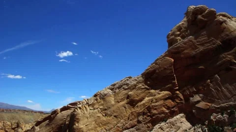 Incredible Desert Panorama Stock Footage