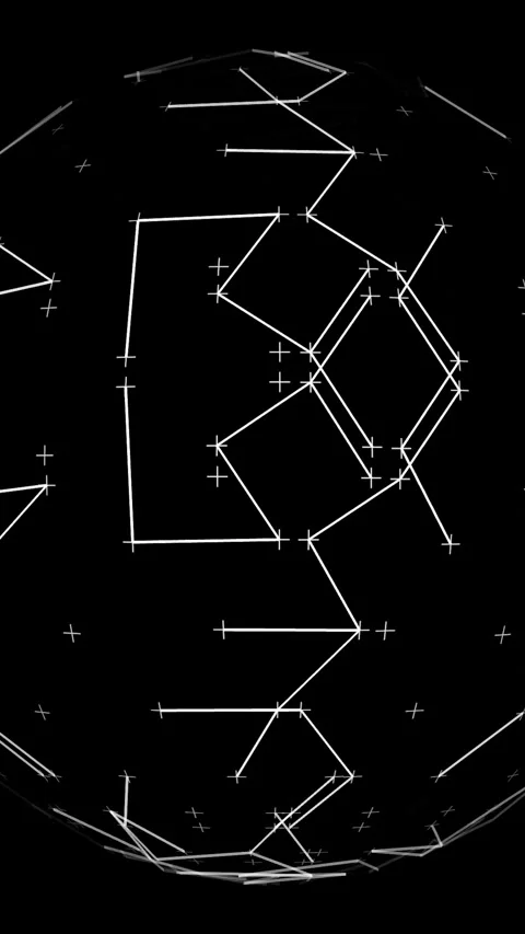 Incredible Design of the Celestial Sphere Featuring Beautiful Star Video stock 288220349