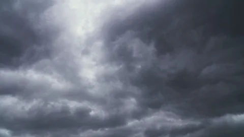 Incredible dramatic thunderstorm clouds fly in the sky Stock Footage 106729642