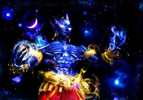 Incredible gin in a dynamic perspective, casts a spell among the stars Illustration