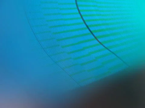 An incredible light blue fiber layer with unique elements of digital design - Stock Illustration