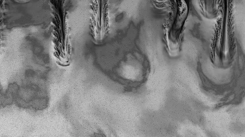 Incredible macro view of a CG paint powder explosion. Stock Footage 104068388