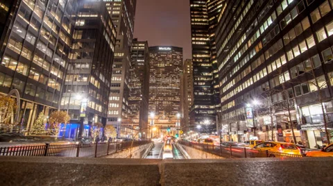 Incredible Manhattan Traffic Motion Control Timelapse Cars Moving through City Video stock 35406652