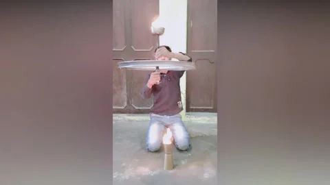 Incredible moment 15-year-old flaunts hi... | Stock Video | Pond5