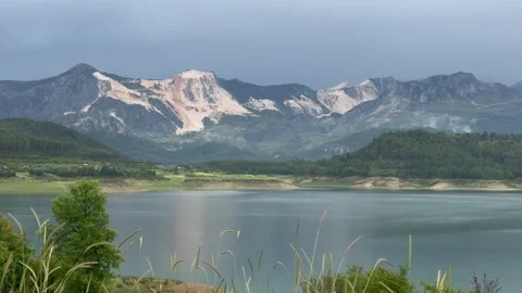 Incredible mountain lake Stock Footage 309824683