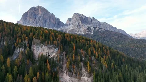 Incredible mountain range on a sunny winter day. Stock Footage 227570003