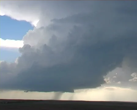 Incredible rotating supercell thunderstorm Stock Footage 40578796