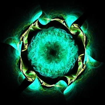 Incredible round pattern. Stock Illustration