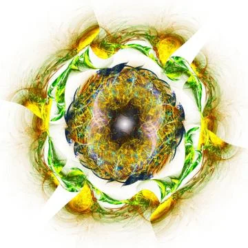 Incredible round pattern. Stock Illustration