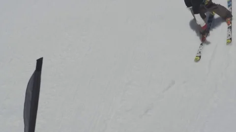 Incredible ski jump. Stock Footage 81882452