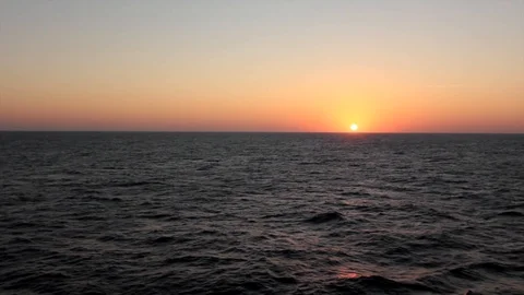 Incredible sunset, and ocean view, located in indonesia Stock Footage 93518367
